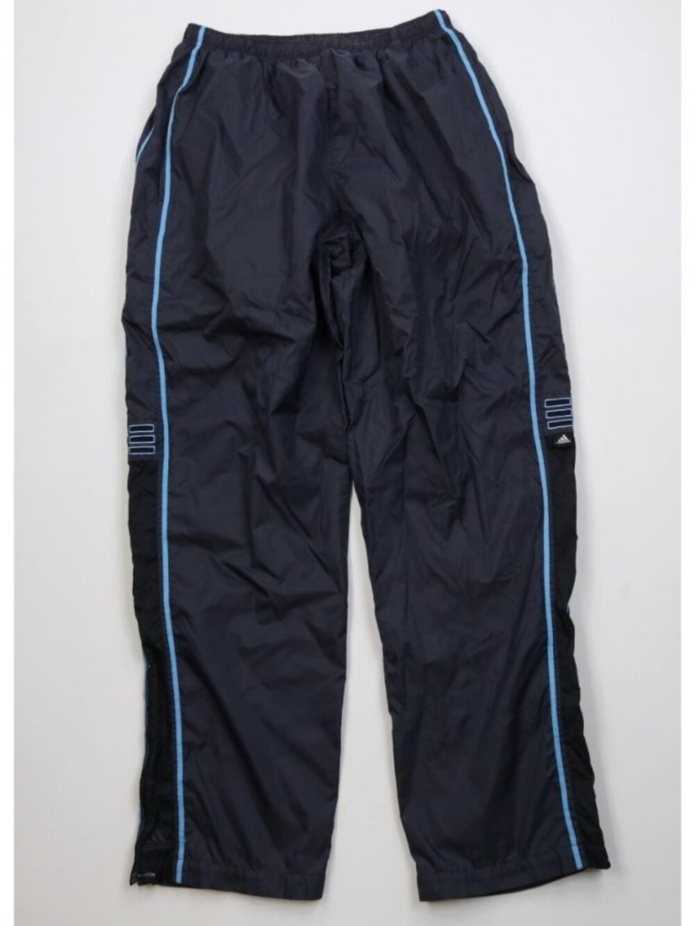 Vintage Y2K 2002 Adidas Mens Large Spell Out Lined Wide Leg Windbreaker Pants